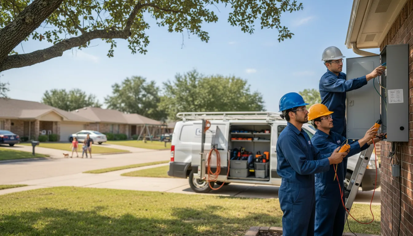 Certified electrician providing emergency electrical services in Dannebrog, NE